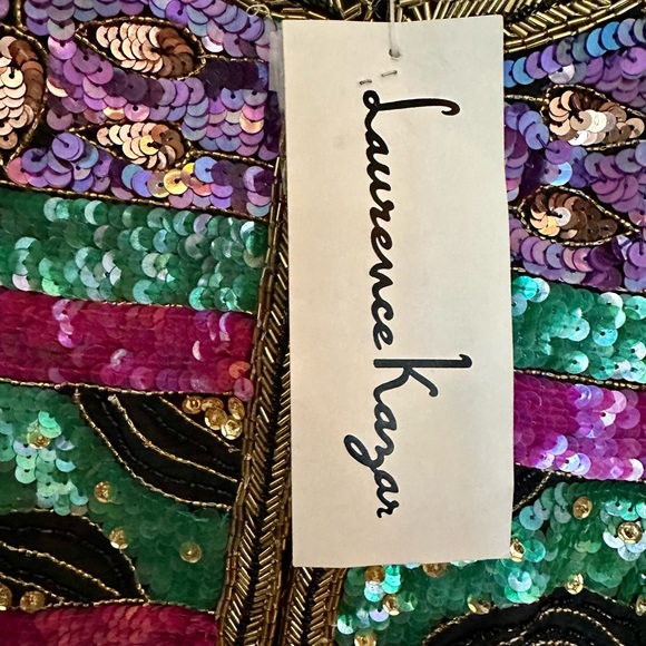 VINTAGE Deadstock Lawrence Kazar Silk Beaded Jacket - Picture 4 of 8